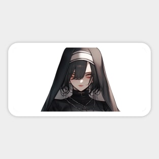 Badass Anime nun 1 Sticker